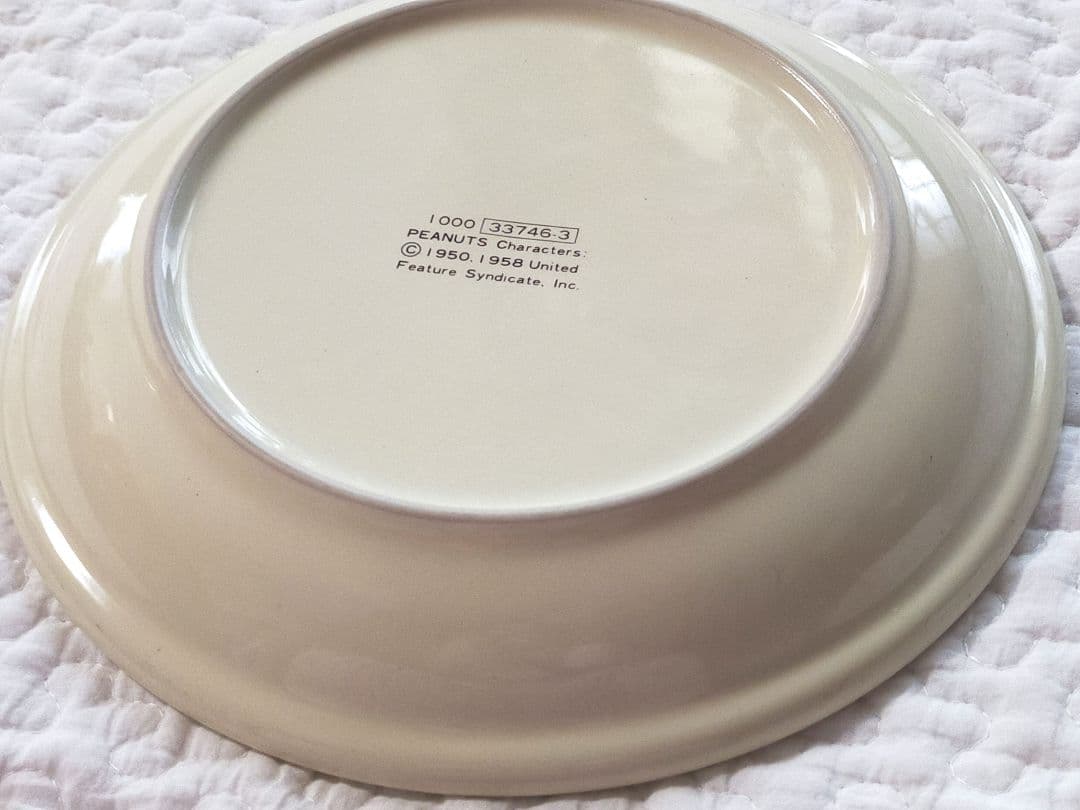 スヌーピー SNOOPY プレート 皿 陶器 ヴィンテージ レトロ