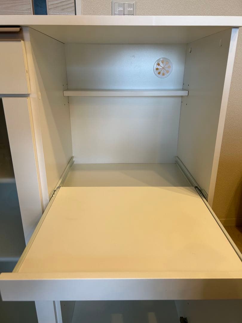 【梱包たのメル便】ニトリ　レンジ台　フォルムN RE1175 WH