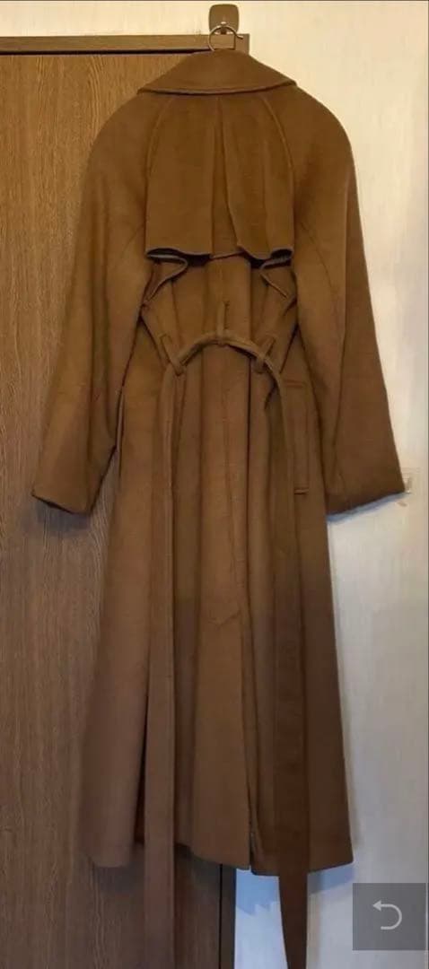 poláura MANY WAYウールロングトレンチコート キャメル