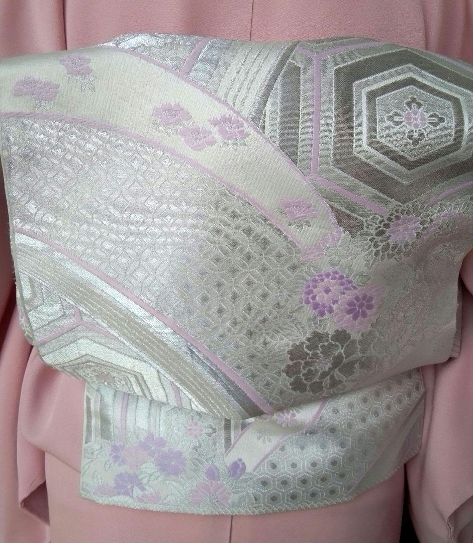 袋帯　二重太鼓　簡単3分着付　一部仕立(切らないで制作)　簡単作り帯