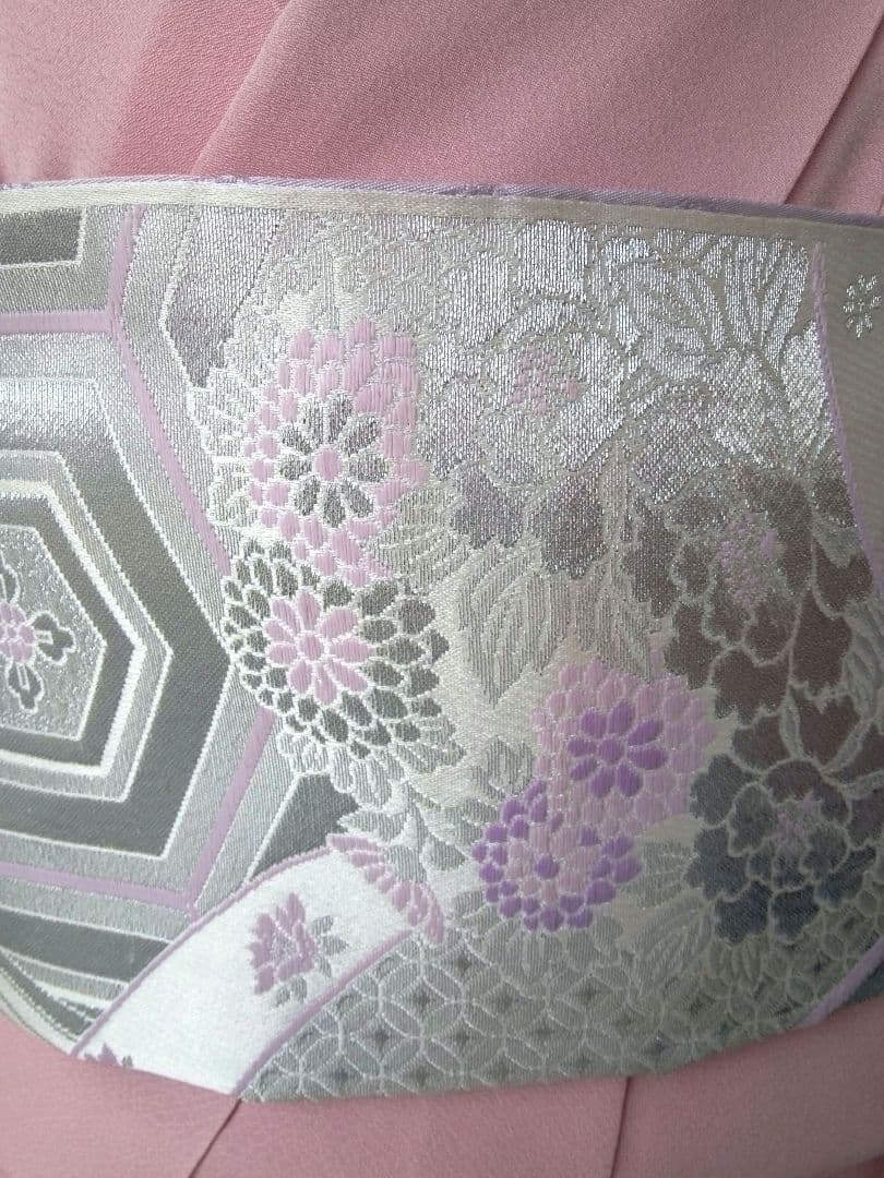 袋帯　二重太鼓　簡単3分着付　一部仕立(切らないで制作)　簡単作り帯