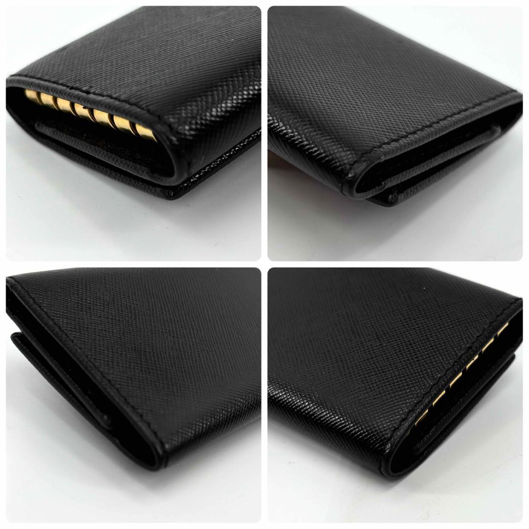 未使用級 Salvatore Ferragamo キーケース 6連 ブラック