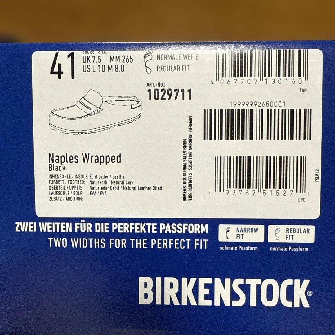 ジョン万次郎　BIRKENSTOCK ブラック クロッグサンダル 41