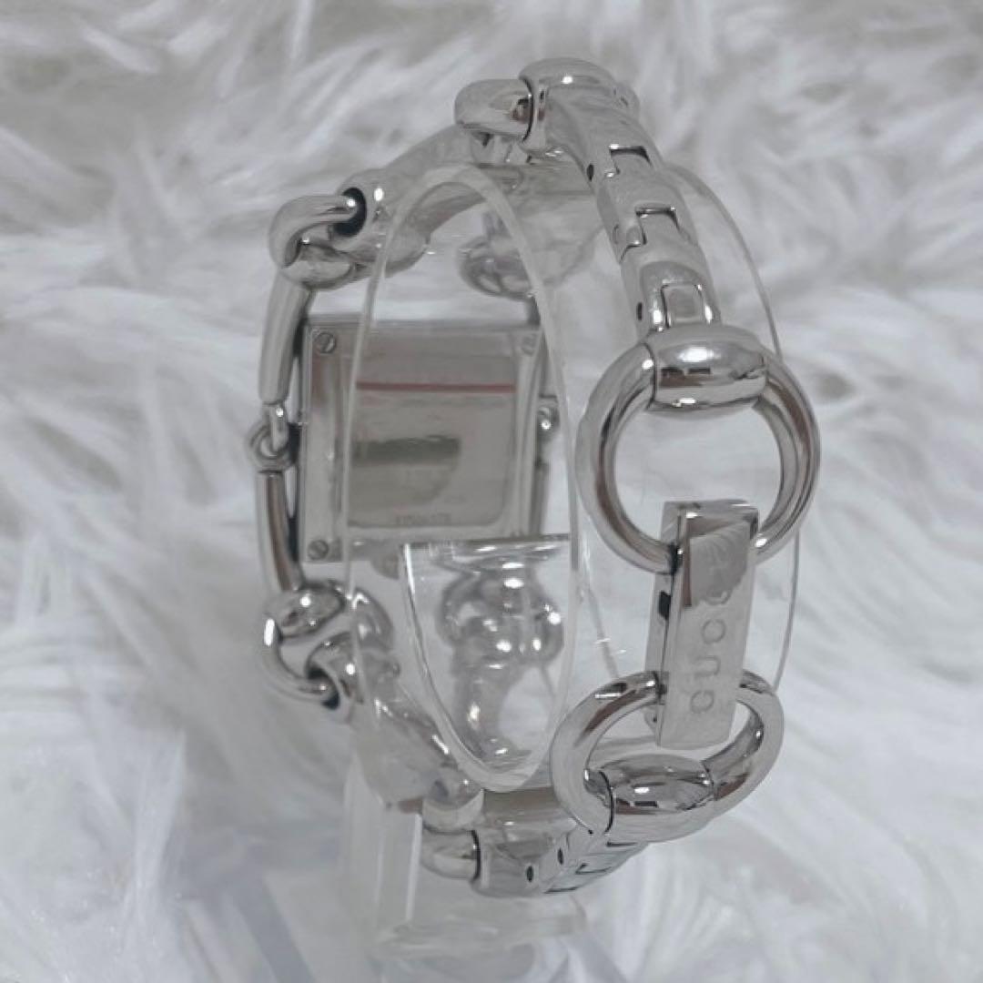 GUCCI グッチ シニョーリア シルバー スクエア腕時計 116.5 シェル