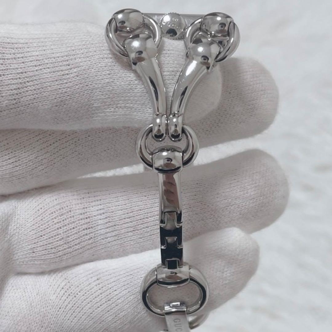 GUCCI グッチ シニョーリア シルバー スクエア腕時計 116.5 シェル