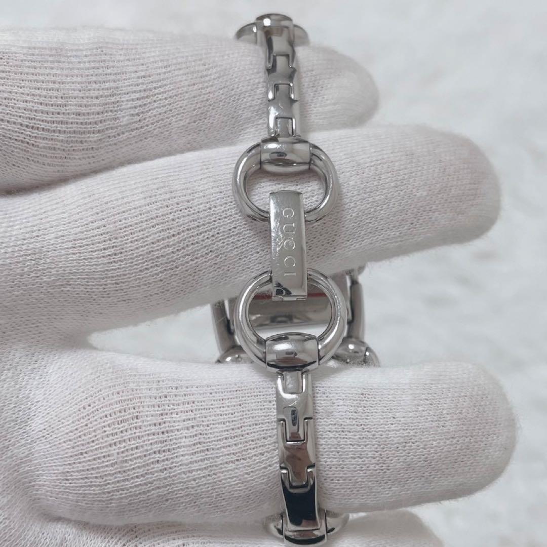 GUCCI グッチ シニョーリア シルバー スクエア腕時計 116.5 シェル