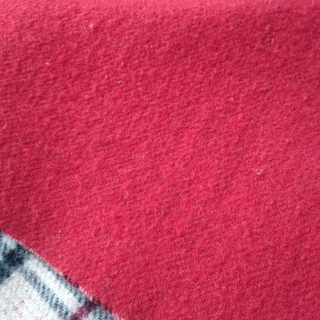 ※.n.となります※Burberry リバーシブル マフラー　赤