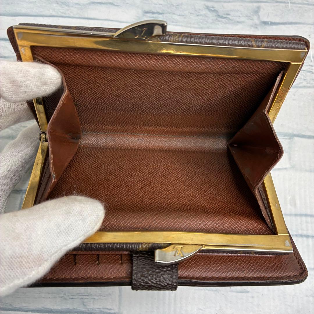50 LOUIS VUITTON ルイヴィトン　二つ折り財布　がま口　aj8
