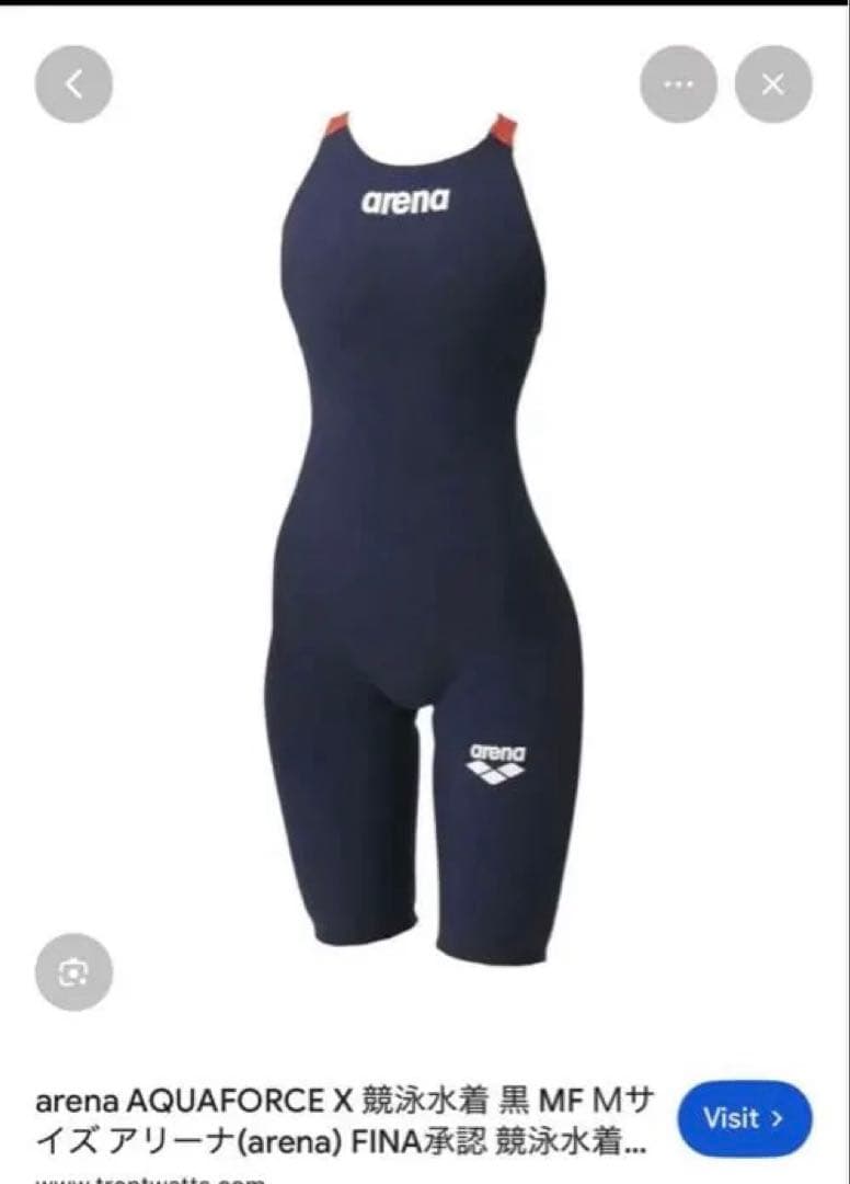 美品arena FINA承認 レディース高速水着S