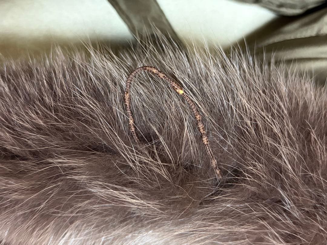 vie orne シルク100% フォックスファーコート リバーシブル定価12万