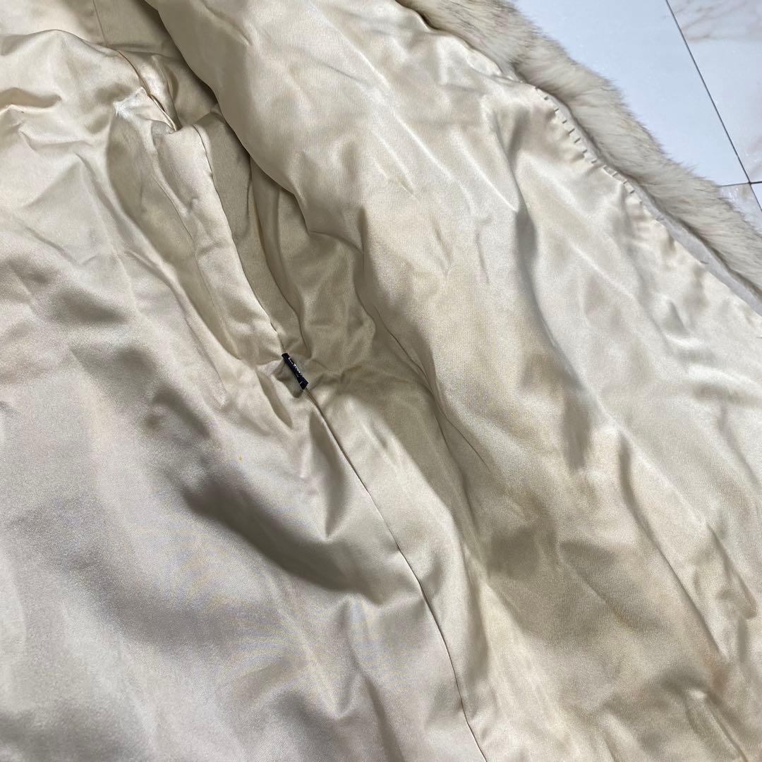 ヴィンテージ フォックスファーコート 肉厚 もこもこ 女優襟 入手困難 11