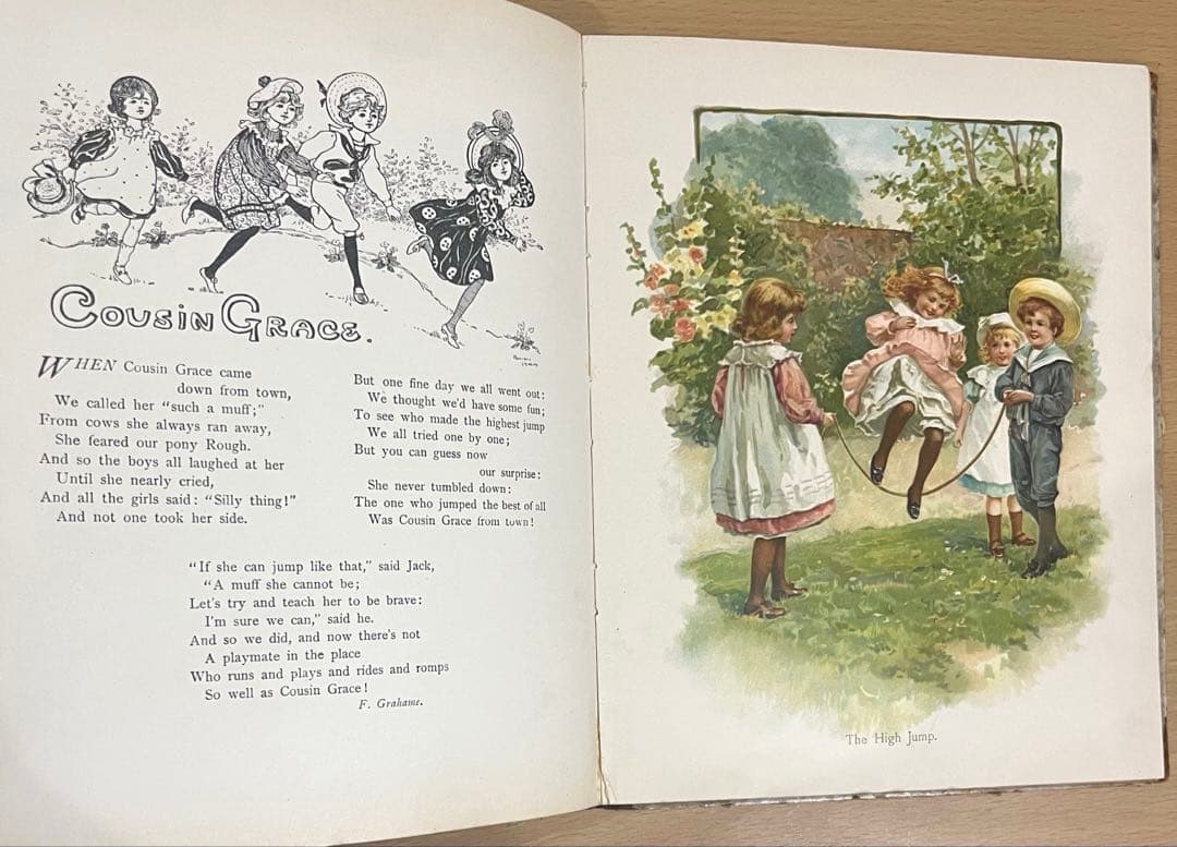 N o.370 希少 アンティーク 洋書 絵本 ビクトリアン 児童書 童謡