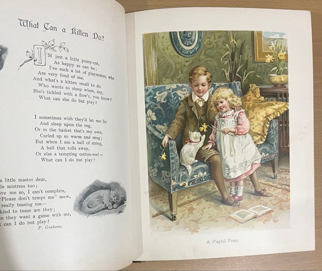 N o.370 希少 アンティーク 洋書 絵本 ビクトリアン 児童書 童謡