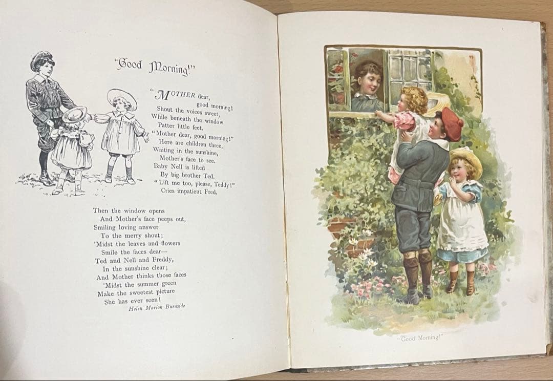 N o.370 希少 アンティーク 洋書 絵本 ビクトリアン 児童書 童謡