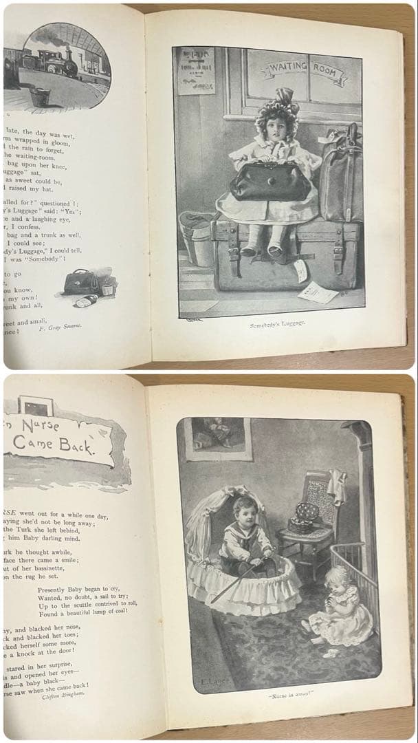 N o.370 希少 アンティーク 洋書 絵本 ビクトリアン 児童書 童謡