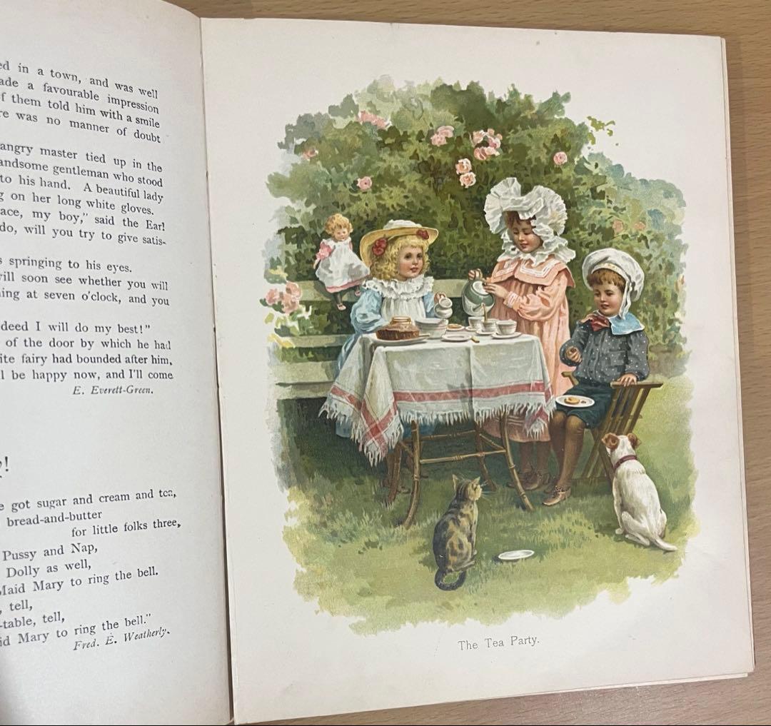 N o.370 希少 アンティーク 洋書 絵本 ビクトリアン 児童書 童謡