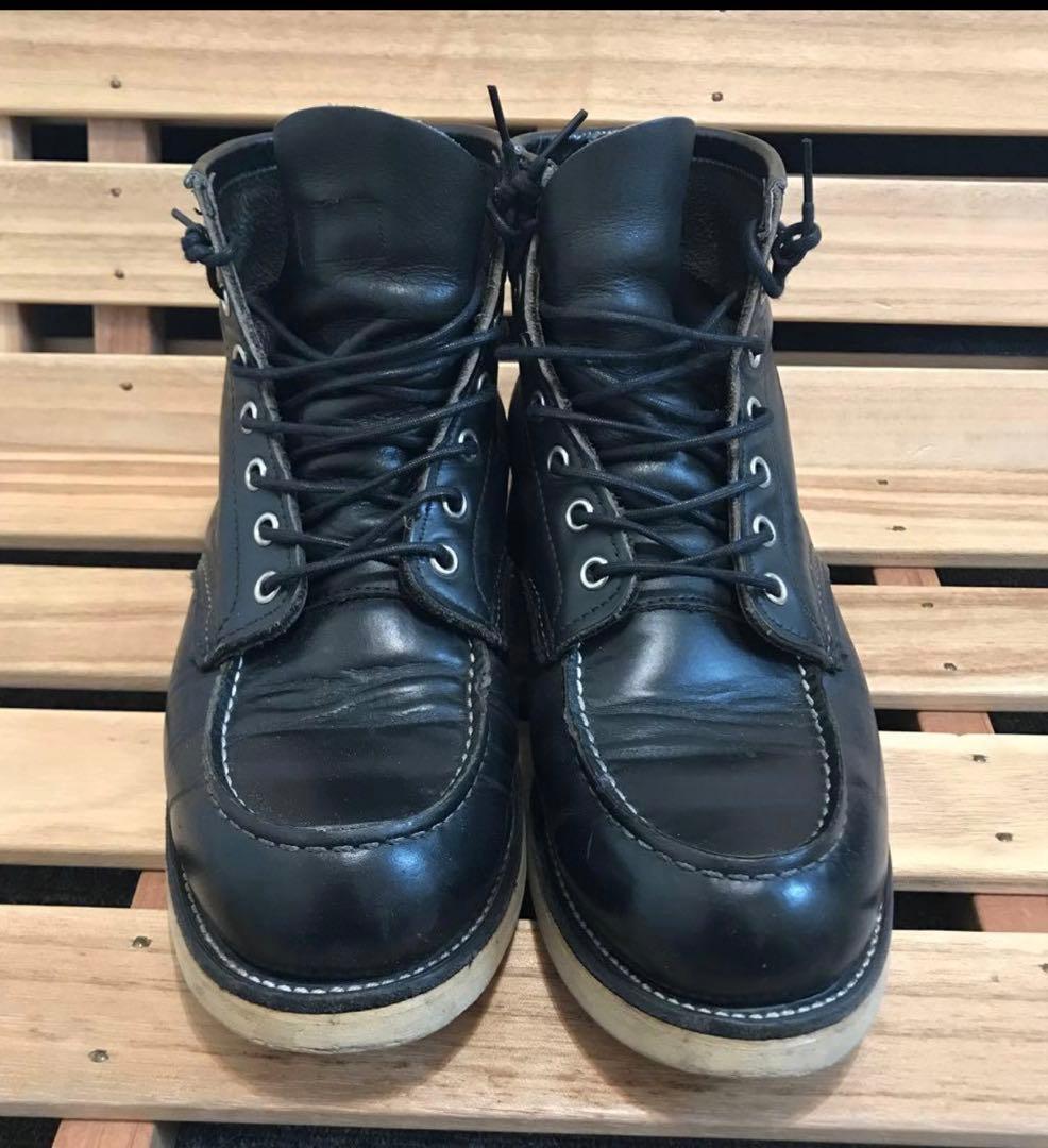 ブラックレザーREDWINGブーツ