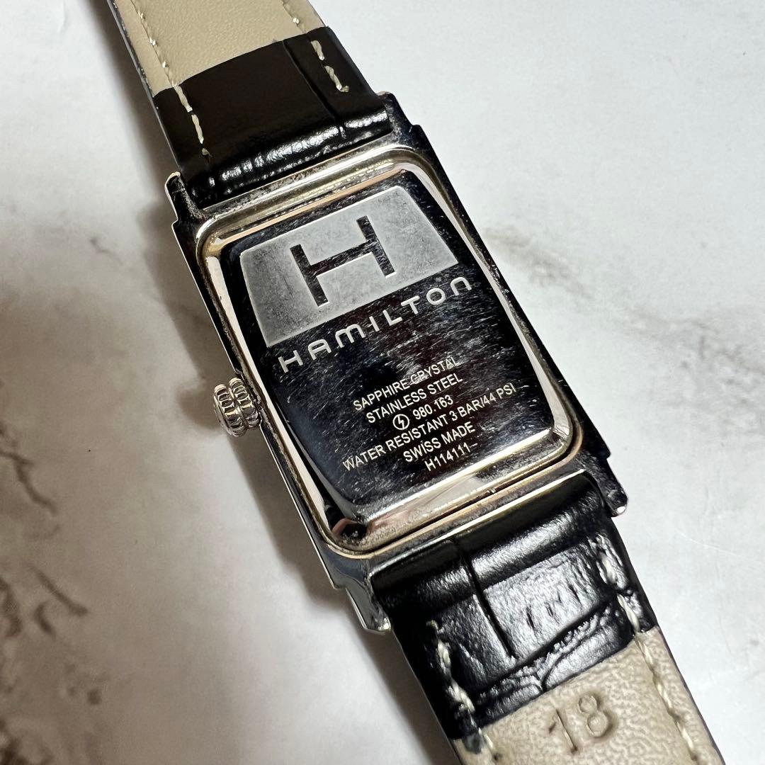 稼働美品 ハミルトン アードモア レディース腕時計 シェル文字盤 H114111