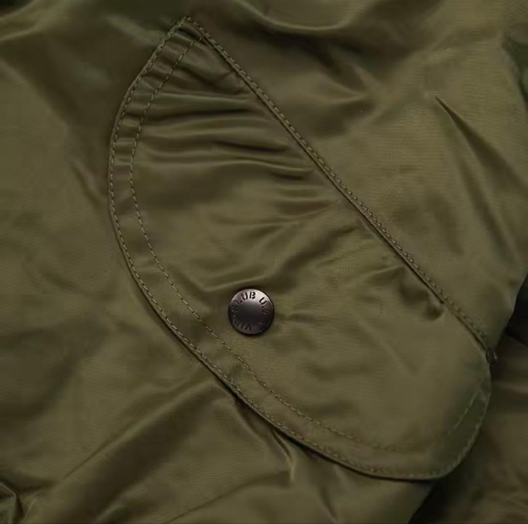 【即発送】ma-1フライトジャケット オリーブグリーン 短丈