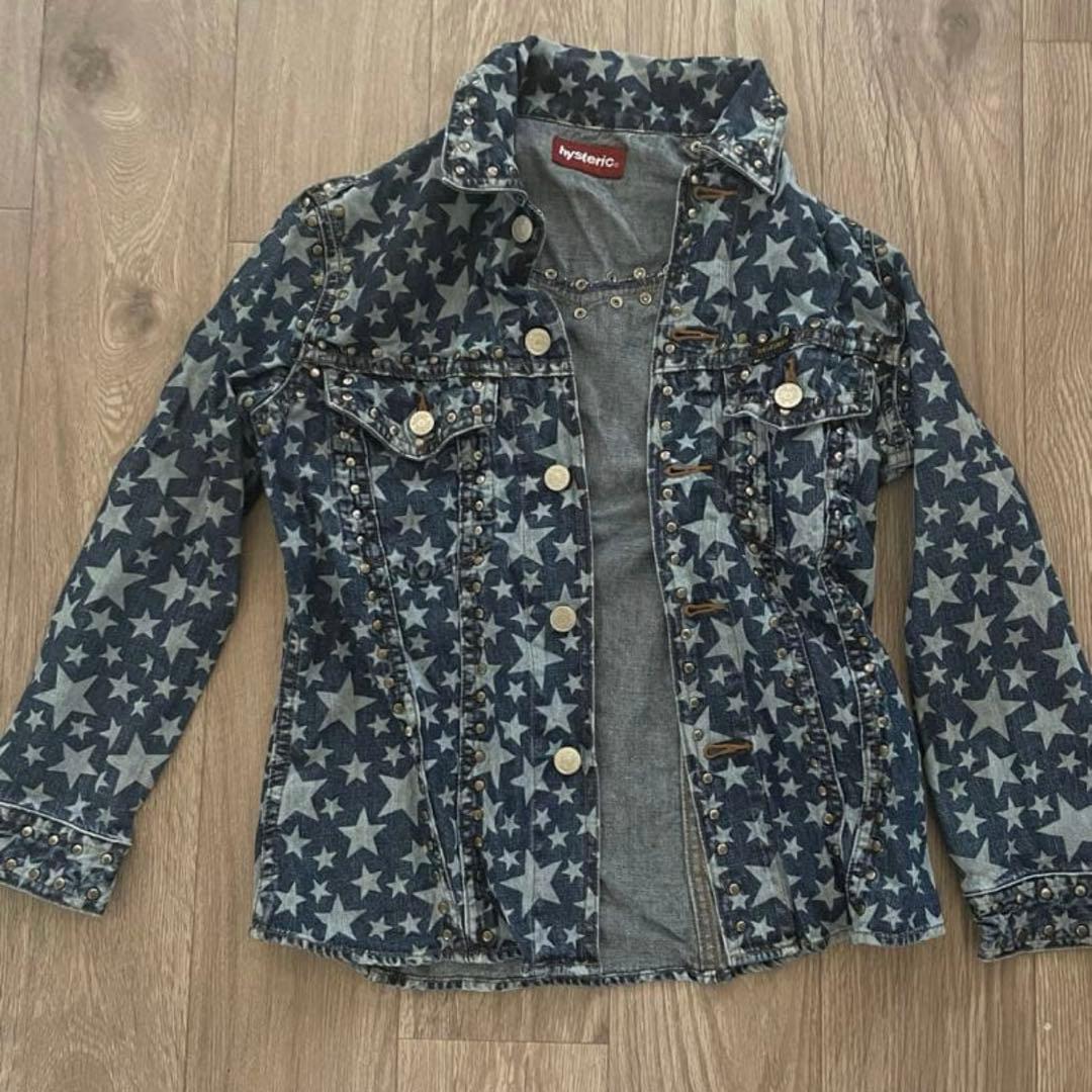 HYSTERIC GLAMOUR スタッズ デニムジャケット 星柄