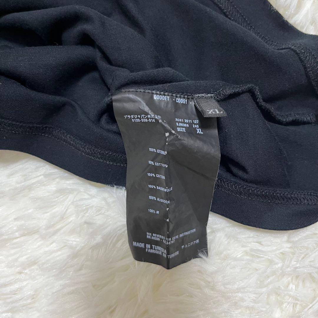 PRADA ブラック 長袖ポロシャツ　XL