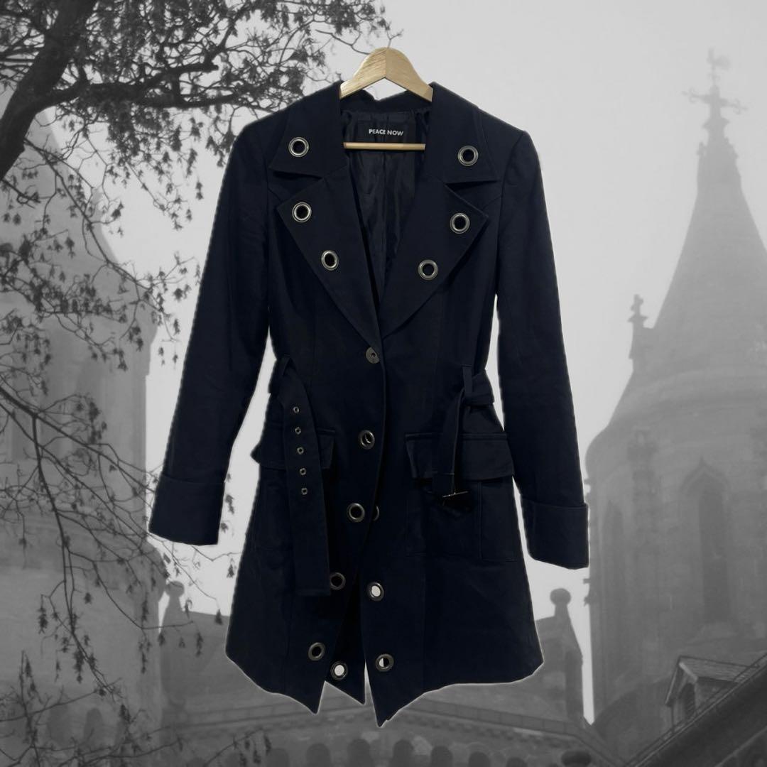 BPN PEACE NOW アイレット　ロングコート　トレンチコート