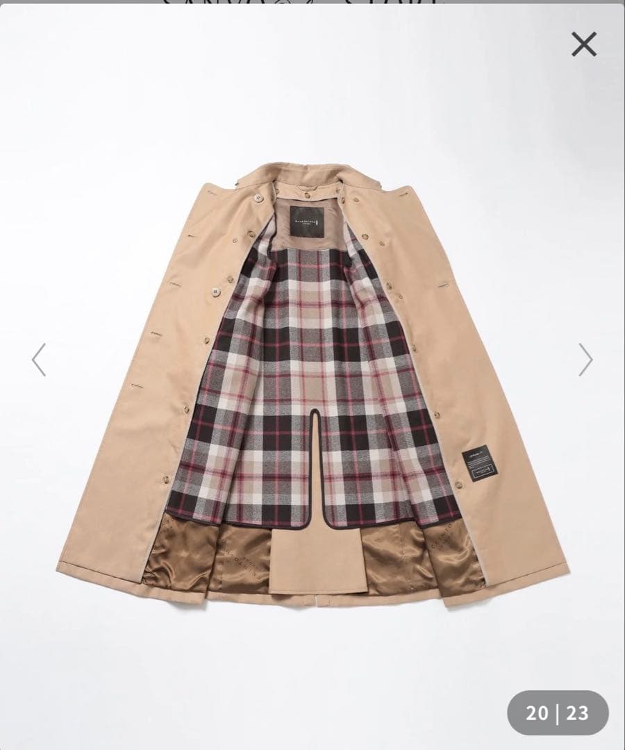 ☆未使用☆マッキントッシュロンドン　GABARDINE 19 トレンチコート