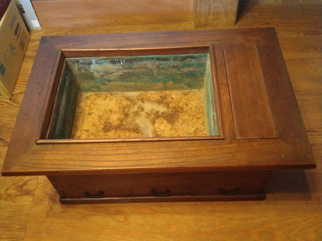 長火鉢　総欅造り