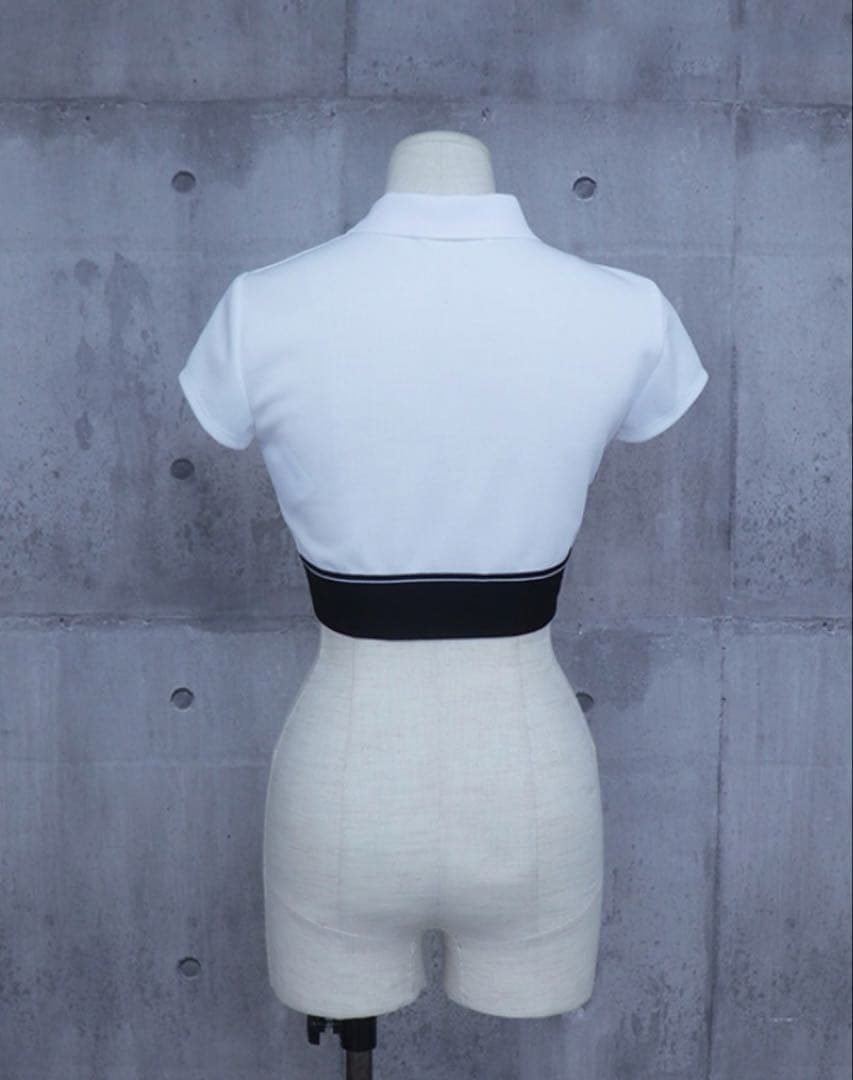 トップス alexanderwang / AW CHEERLEADER POLO TOP