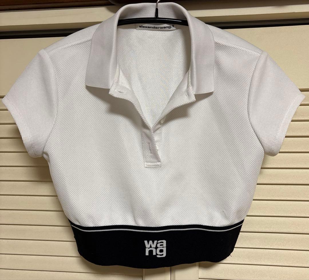 トップス alexanderwang / AW CHEERLEADER POLO TOP
