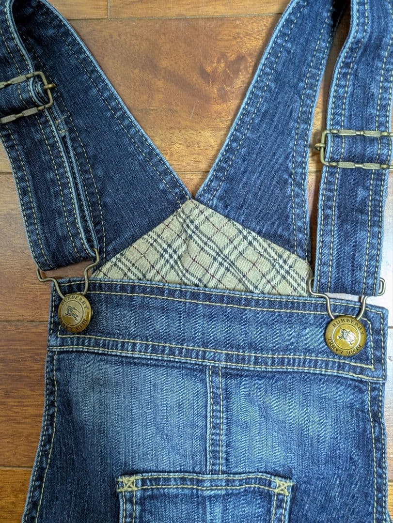 バーバリーBurberry デニムジャンパースカート36