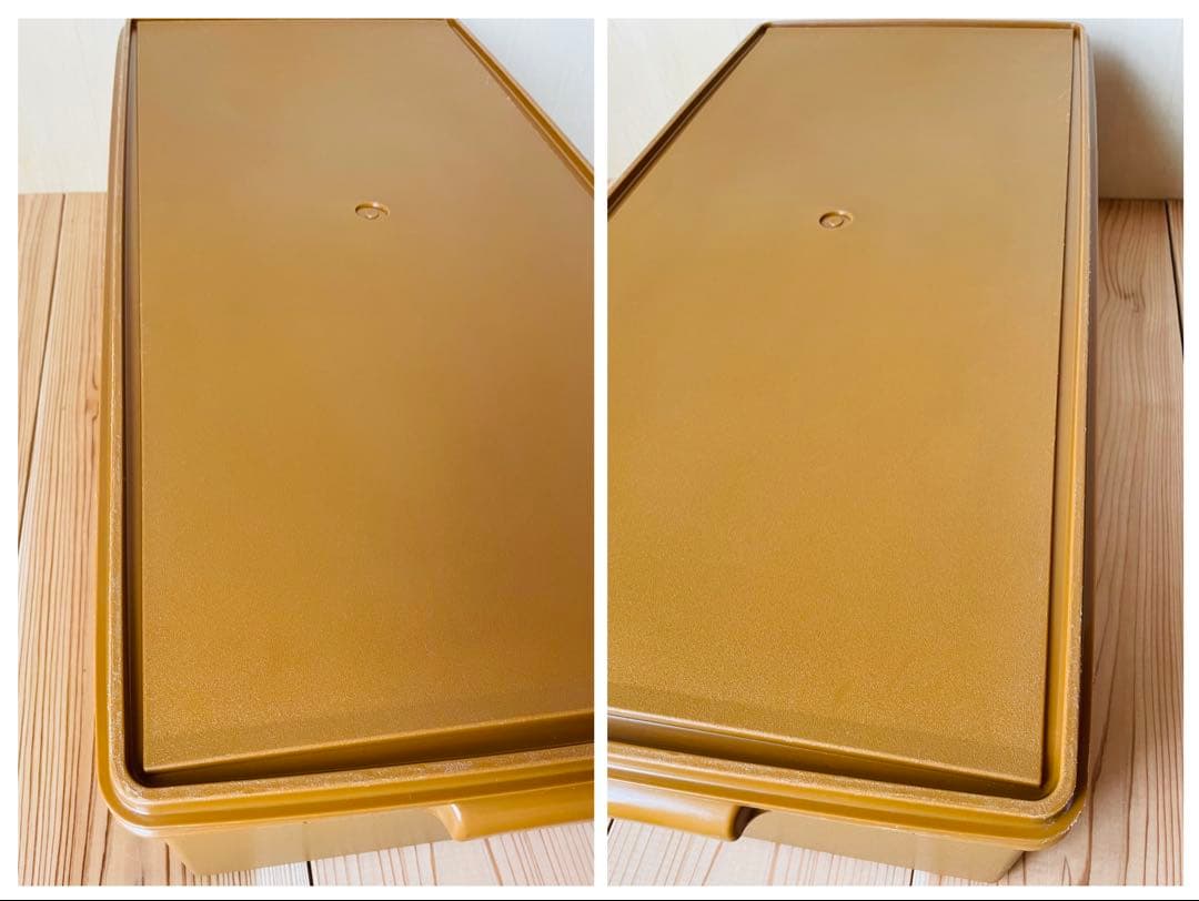 2個セット/送料込み/タッパーウェア/ディープ/ロングスーパーケース/セピア