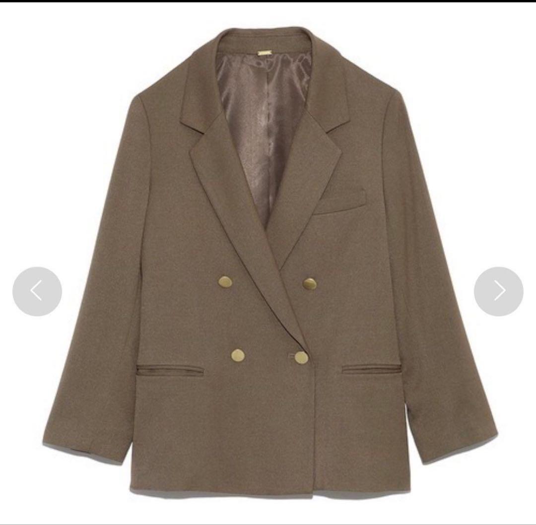 Mila owenミラオーウェン　金釦ダブルブレザー 正規品　ブラウン