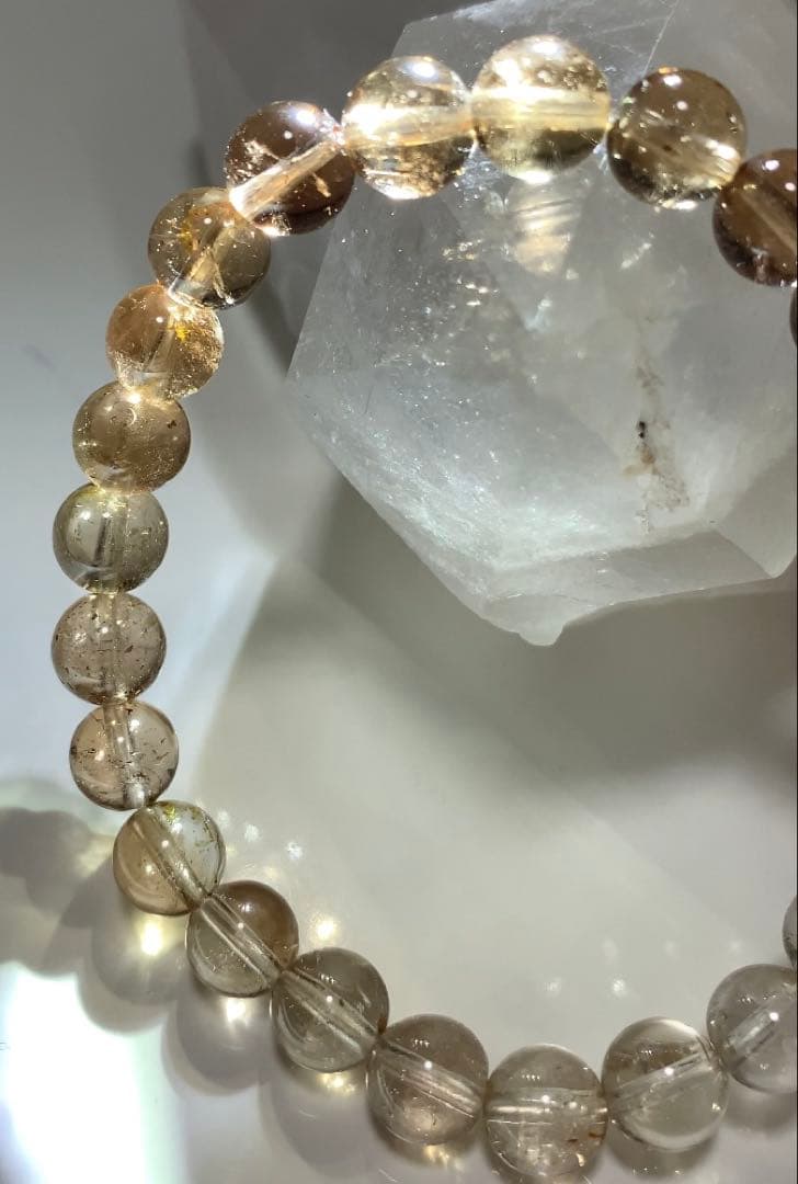 ⭐️Kちゃん様⭐️ 繋がり強化のエネルギー❣️希少石　シャンパントパーズ　ブレスレット