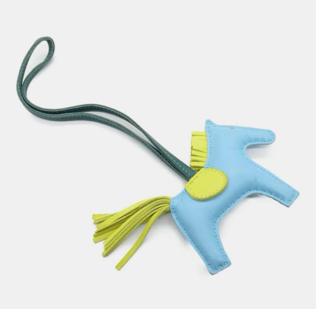 【新品タグ付き】エルメス ロデオPM アニューミロ ブルーセレスト / ライム/