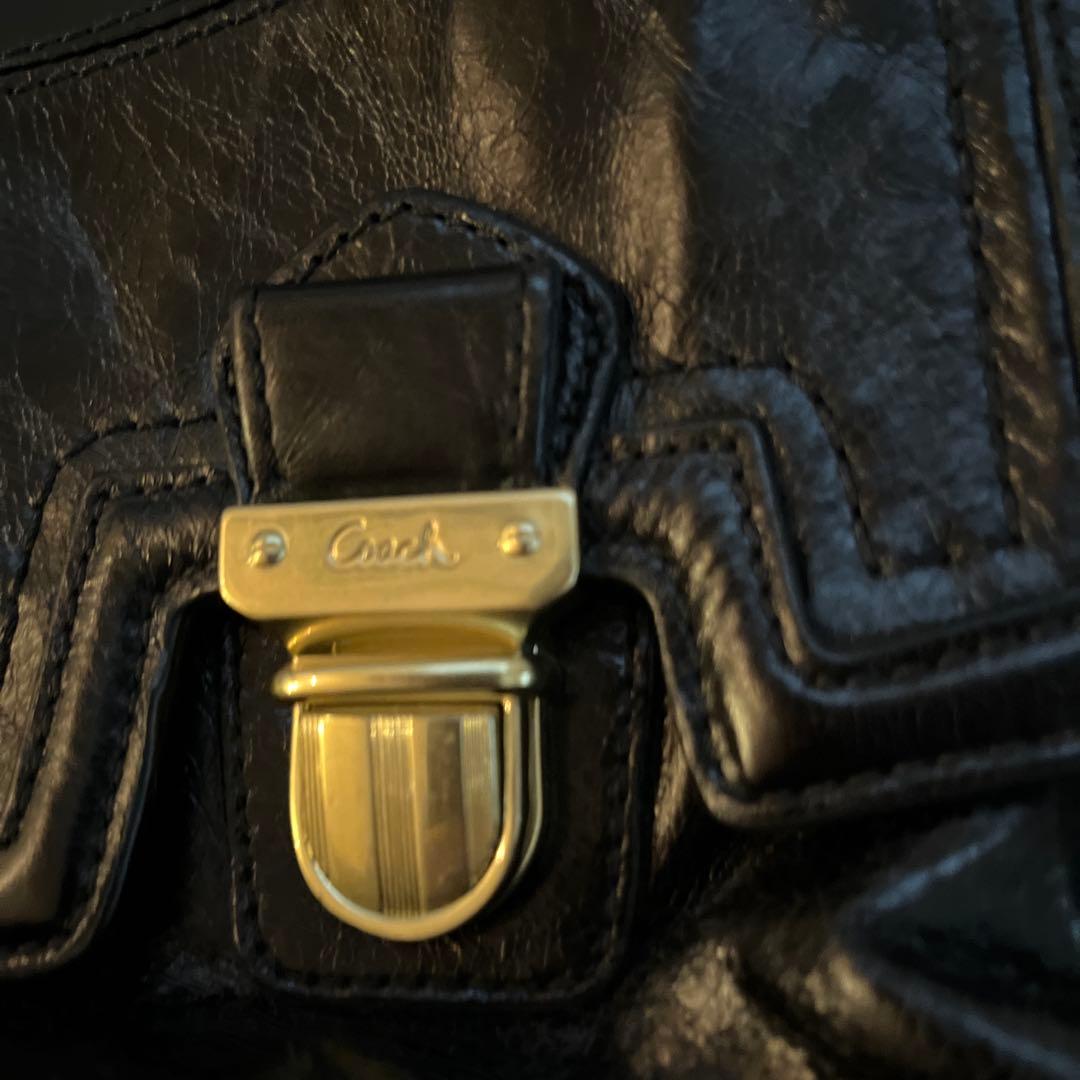 COACH（コーチ）レザー チェーン ショルダーバッグ トートバッグ