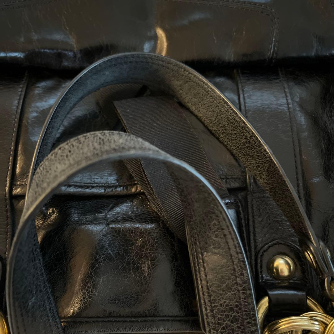 COACH（コーチ）レザー チェーン ショルダーバッグ トートバッグ