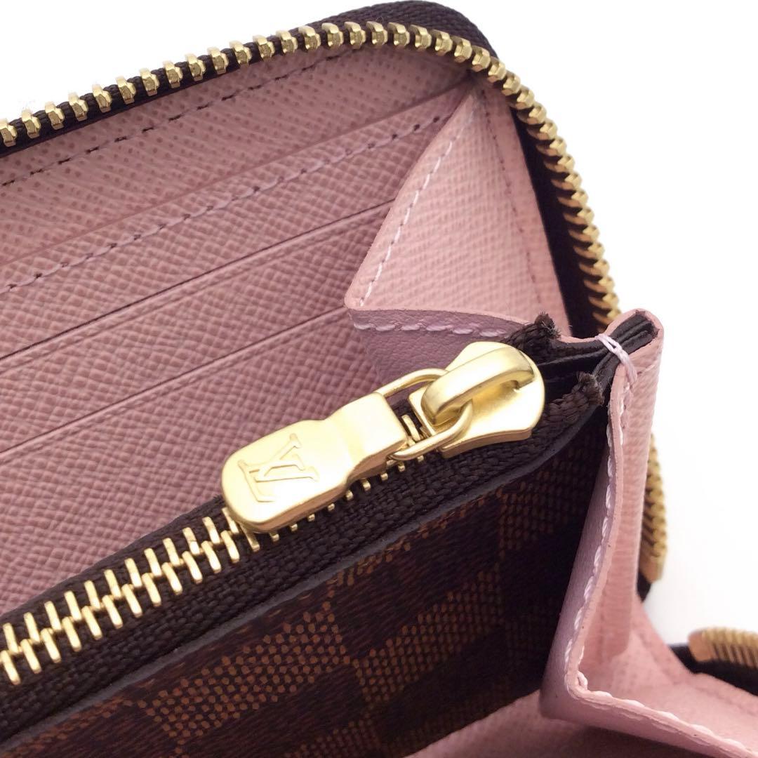 ルイヴィトン ダミエ 長財布 ポルトフォイユ クレマンス ローズバレリーヌ