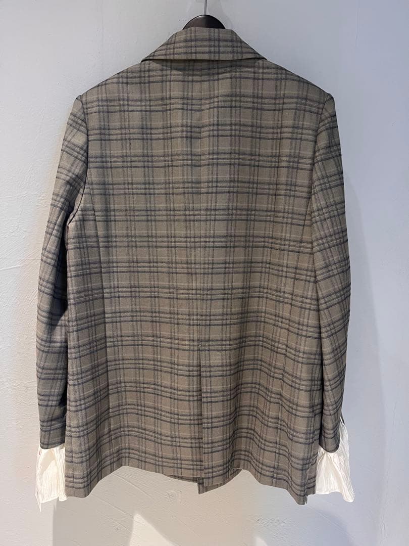 MAISON SPECIAL チェック柄 テーラードジャケット