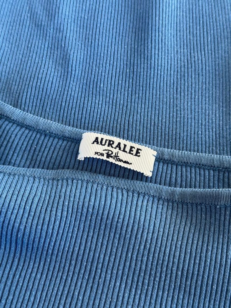 AURALEE for Ronherman ギザボート　ボートネックTシャツ