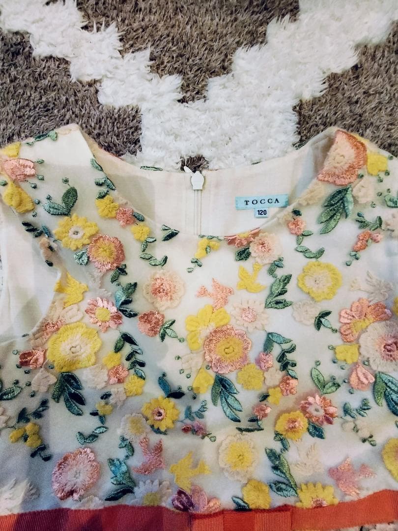 花柄刺繍チュールドレス