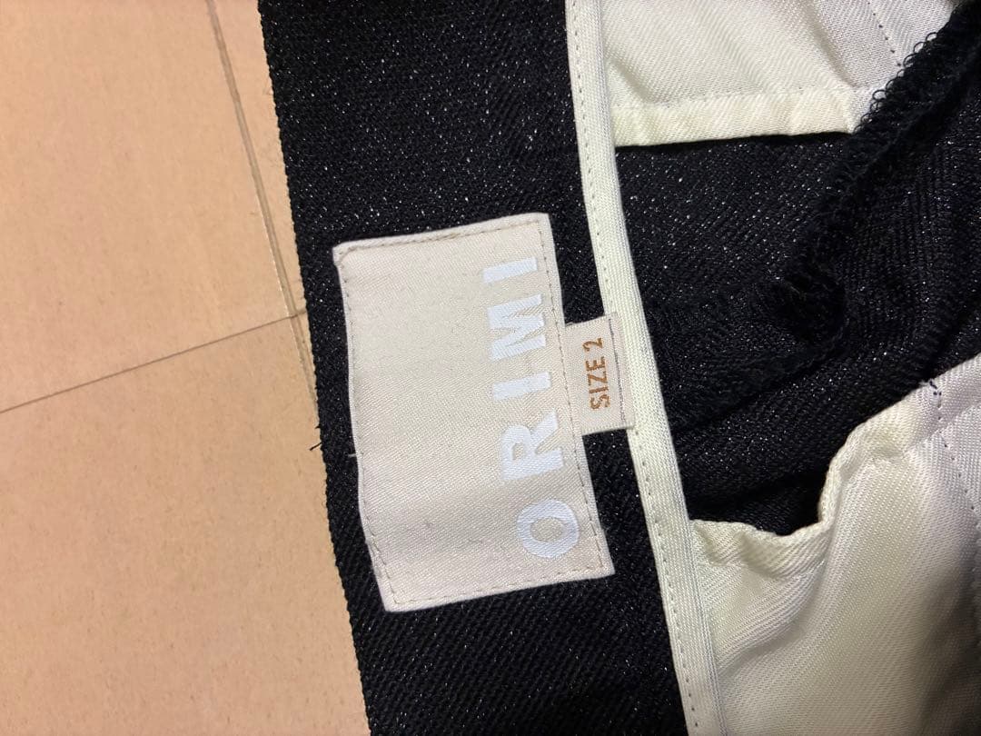 Orimi 25ss クロップド　ビッグスラックス