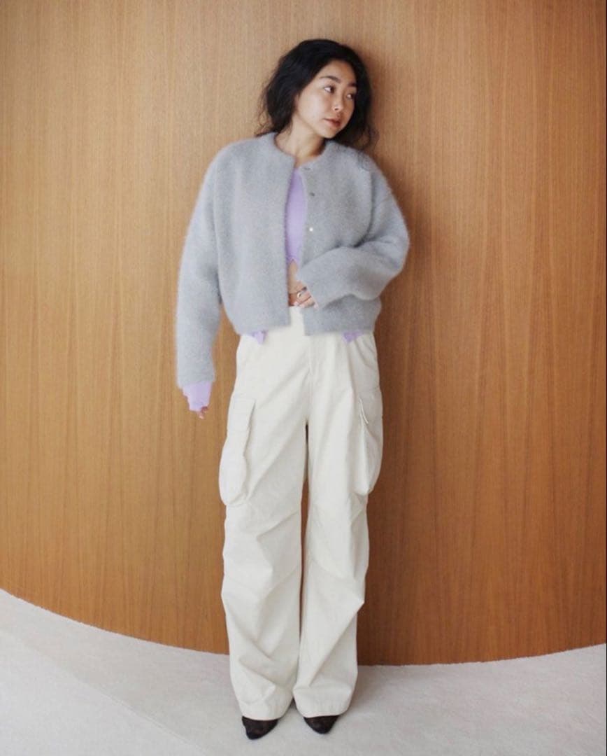 2/10まで限定値下げシールームリン　アンゴラmix 2Faceニットジャケット