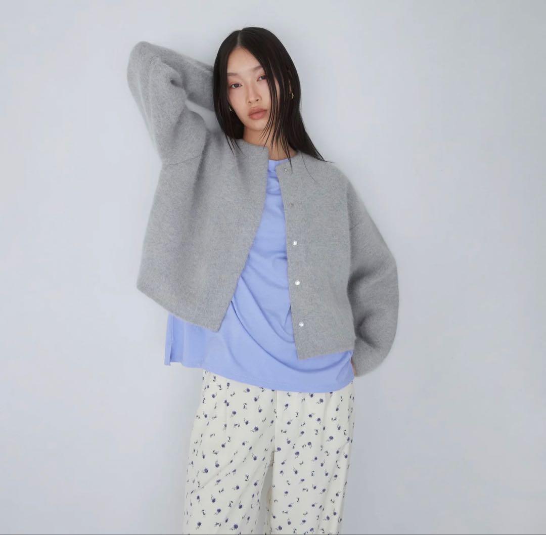 2/10まで限定値下げシールームリン　アンゴラmix 2Faceニットジャケット