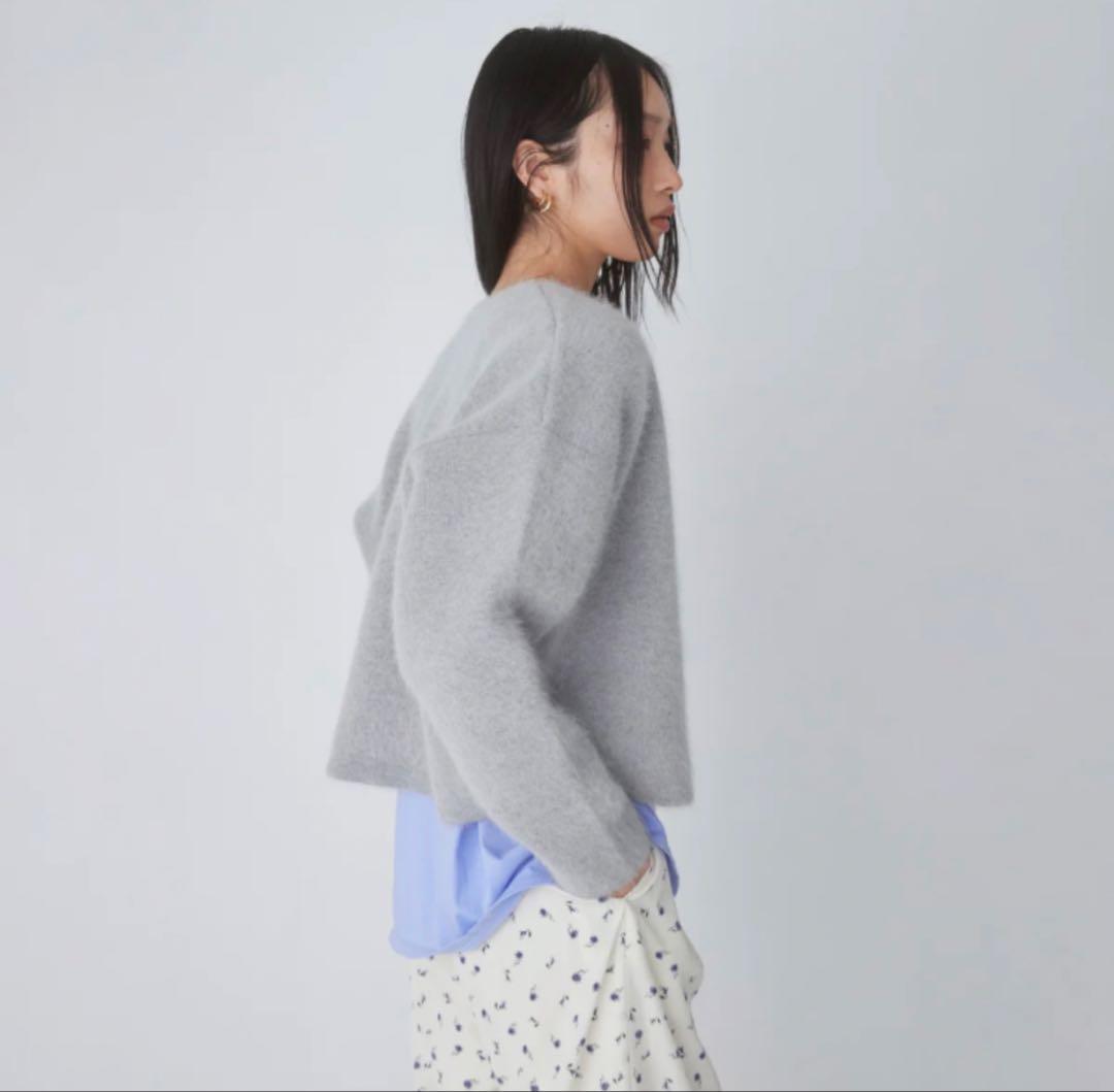 2/10まで限定値下げシールームリン　アンゴラmix 2Faceニットジャケット