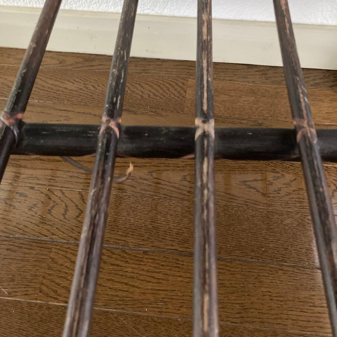 【只今お値引き中・希少品】天然木ラタン籐ワゴン】引き出し2個付き