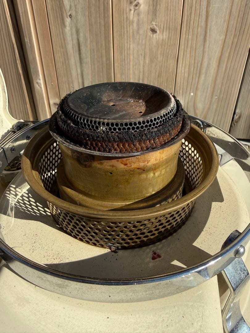 12/4迄限定価格Aladdin アラジン ブルーフレーム ストーブ白　カバー付