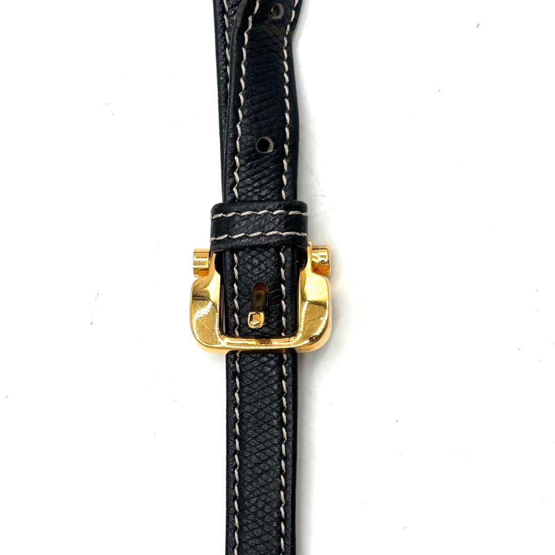 LOEWE ロエベ ショルダーバッグ アナグラム ロゴ 黒 ブラック レザー