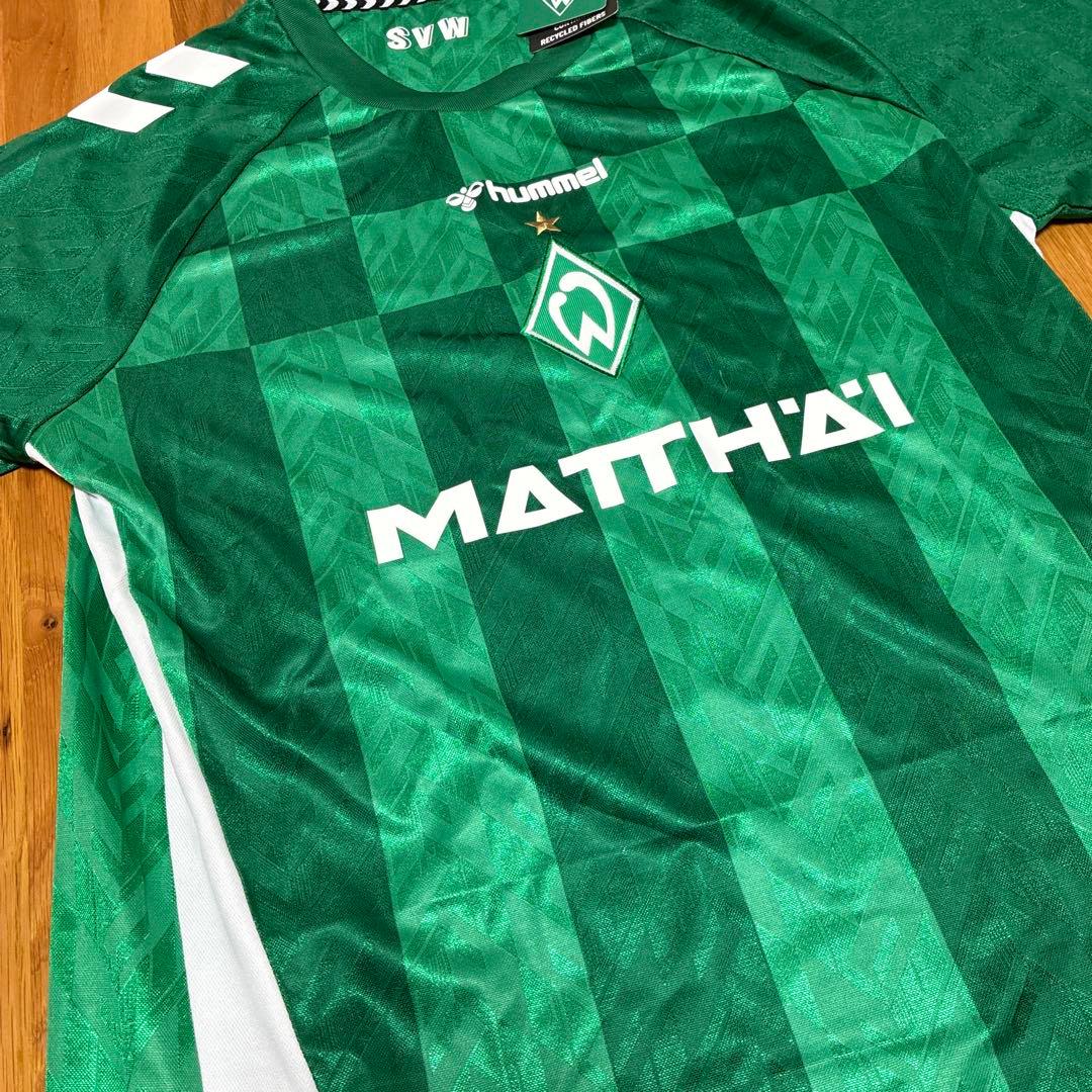 hummel サッカーシャツ 緑 ヴェルダー・ブレーメン