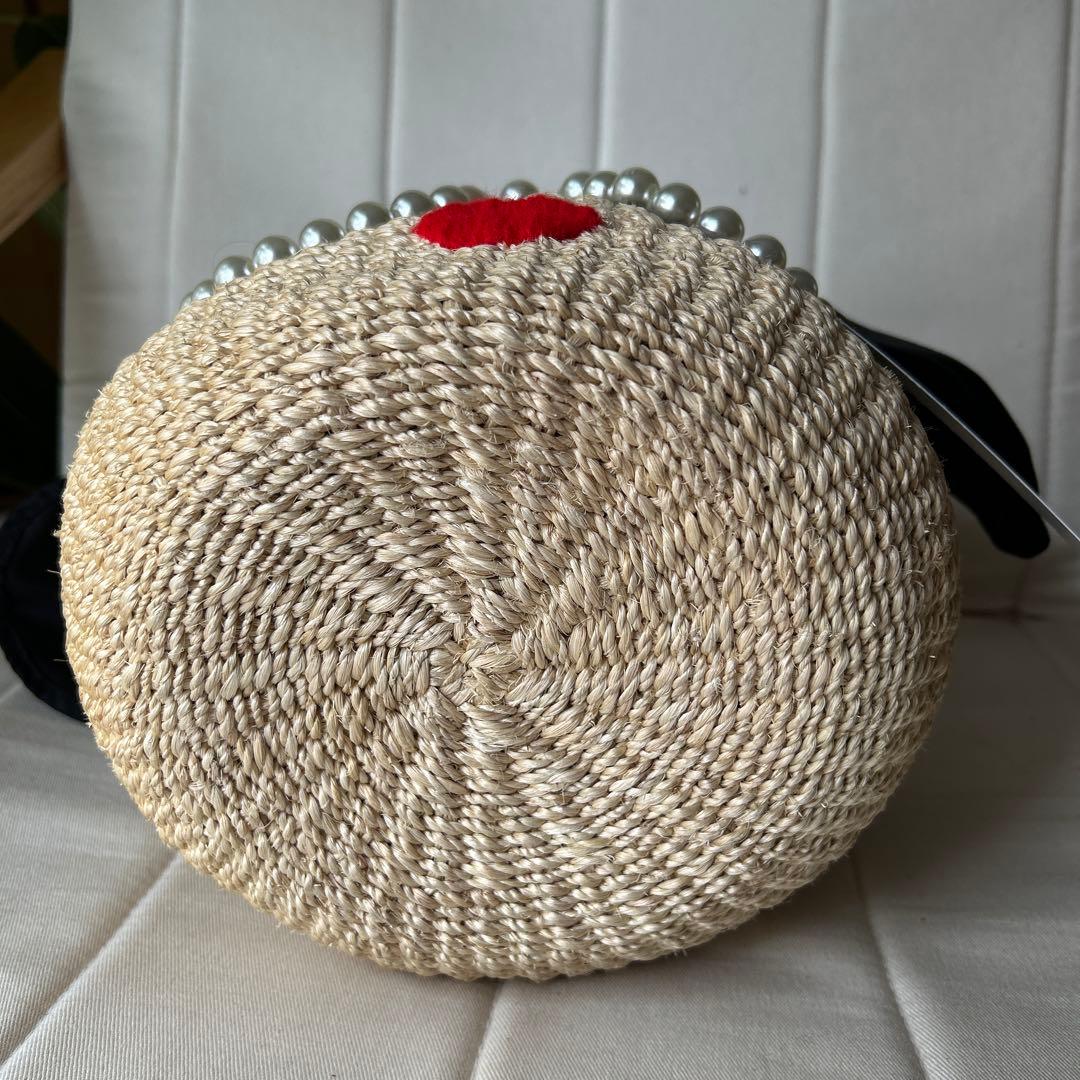 ★新品タグ付★【a-jolie-】アジョリー　かごバッグ　パールサングラス